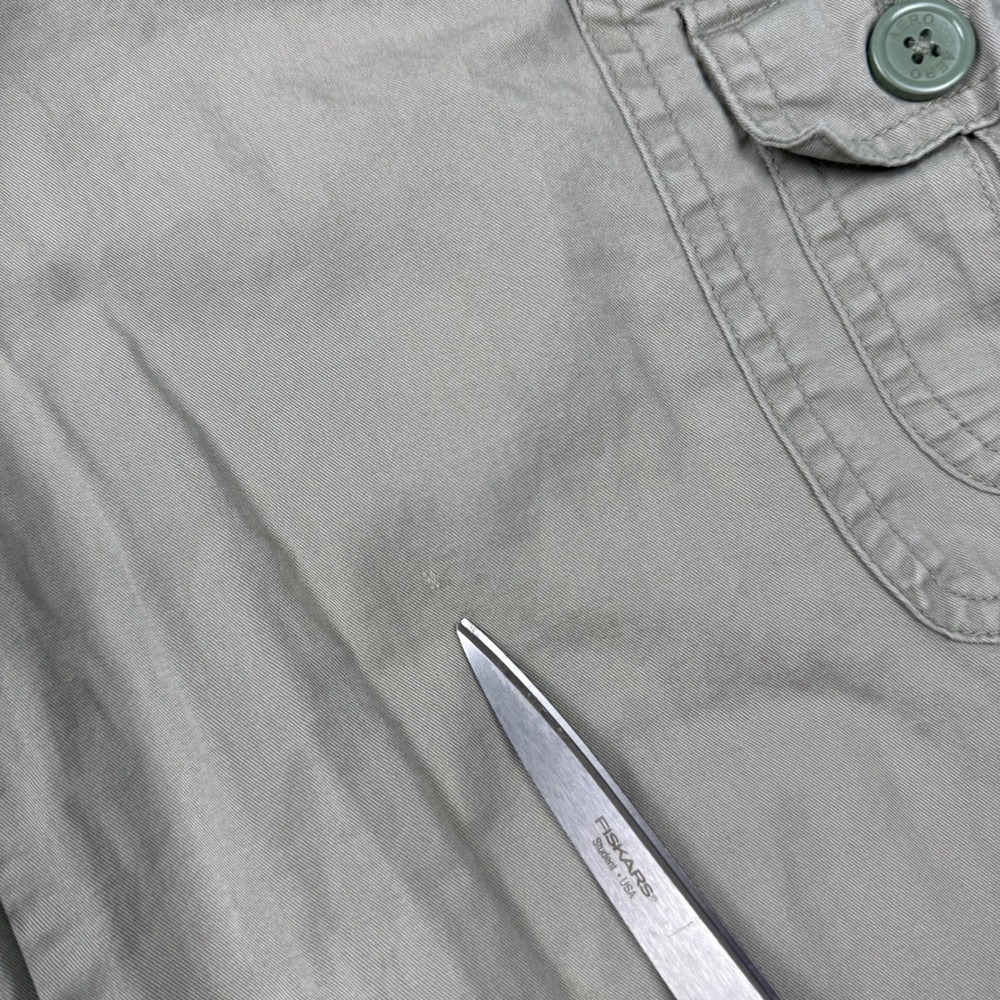 VTG Y2K Aeropostale 7/8 Green Cargo Pants Wide Leg Utility Baggy Steetwear - Picture 7 of 12